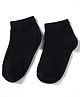 Mustang Cotton Knit Ankle Length  Solid Colour School Socks - Black