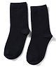 Mustang Cotton Knit Full Length  Solid Colour School Socks - Black