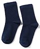 Mustang Cotton Knit Full Length  Solid Colour School Socks - Navy
