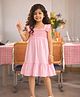 Somersault Cotton Woven Sleeveless Striped Dress - Pink