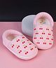 KIDSUN Cherry Printed Slip On Booties - Pink