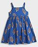 Somersault Cotton Woven Sleeveless Popsicle Printed Dress - Blue