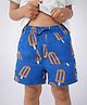 Somersault Cotton Woven Popsicle Printed Shorts - Blue