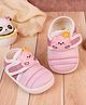 KIDSUN Cloud Applique Detailed Velcro Closure Booties - Pink