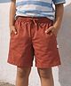 Somersault Cotton Woven Solid Shorts - Rust
