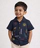 Somersault Cotton Woven Half Sleeves Tropical Theme Printed Shirt - Blue