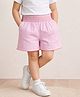 Somersault Cotton Woven Striped Shorts - Pink