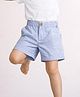 Somersault Cotton Woven Striped Shorts - Blue
