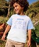 Somersault Cotton Knit Half Sleeves Summer Days Text Printed Tee - Beige