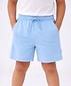 Somersault Cotton Woven Solid Shorts - Blue