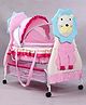 Babyhug Lion Print 2 in 1 Cradle cum bassinet with Mosquito Net and Swing Lock function - Pink
