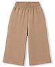 Doreme Single Jersey Knit Full Length Solid Colour Track Pant - Tan