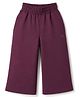 Doreme Single Jersey Knit Full Length Solid Color Lounge Pant - Wine