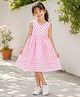 The Magic Wand Cotton Woven Sleeveless Striped Dress - Pink