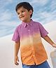Somersault Cotton Woven Half Sleeves Tie Dye Shirt - Multi Colour