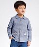 Somersault Cotton Woven Full Sleeves Checked Shirt - Blue