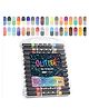 SCHOOLISH 36PCS Soft Dual Sided Glitter Art Marker Set 72 Color Shades Water-based Non-Toxic Ink - PACK OF 1 - COLOR MAY VARY