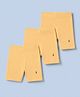 Pine Kids Cotton Lycra Knit Cycling Shorts With Logo Print Pack Of 3  - Beige