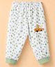 Child World Sinker Knit Full Length Lounge Pants With Car Print - Olive Green