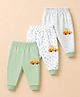 Child World Sinker Knit Full Length Lounge Pant With Car Print Olive Green Pack of 3- Olive Green