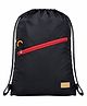 Pearlbags 18 Inches Premium Solid Drawstring Backpack - Grey