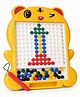 Enorme Creative Educational Magnetic Pegboard Drawing Board with Colorful Buttons & Placement Pen For Kids (Multicolor)