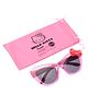 Hello Kitty Free Size Sunglasses With Bow Applique - Pink