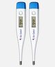 Dr. Odin ODT102 Digital Thermometer, Fast and Accurate Temperature Measurement, Beep Alarm, Auto Shut Off, °C/°F Switchable, for Adults and Kids pack of 2
