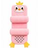 Numum Adjustable Pillow | Sliding Pillow | Head haping pillow with side support | filled with high quality fibre - Pink Penguin