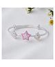 Silvaay 925 Sterling Silver Unicorn Charm Adjustable Bangle - Silver
