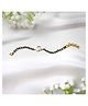 Silvaay 925 Sterling Silver Elephant Charm Nazariya Bracelet with Black Beads - Silver