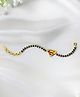 Silvaay 925 Sterling Silver Superhero Charm Nazariya Bracelet with Black Beads - Silver