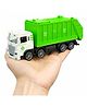 Parteet Die Cast City Sanitation 8 Wheel Truck Toy for Kids - Friction Powered Toy Vehicle with Openable Top and Back Door Truck Clean Toys for Kids