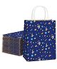 Parteet 10PCS Cartoon Theme Gift Bag with Handle|Reusable Paper Bag, Packaging, Carry Bag for Gifting, Wedding, Shopping, Party Favours Bags, Return Gifts & Daily Use (30x25x10) CM (Space-Theme)