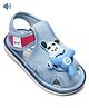boyz n galz Pilot Puppy Applique Detailed Velcro Closure Musical Sandals - Blue