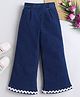 Bright Stars KIDSWEAR Denim Woven Ric Rac Lace Embellished Jeans - Medium Blue