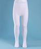 Cute Walk by Babyhug Cotton Knit Full Length Solid Anti Bacterial Tights - White