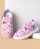 Cute Walk by Babyhug Velcro Closure Sea Life Printed Casual Shoes With Applique - Pink