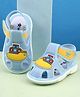 Cute Walk by Babyhug Velcro Closure Musical Sandal With Nautical Theme Applique - Light Blue