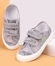 Cute Walk by Babyhug Velcro Closure Casual Shoes With Embroidery Detailing - Grey