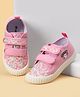 Cute Walk by Babyhug Velcro Closure Floral Printed Casual Shoes - Pink