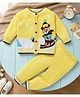 Mark & Mia Cotton Full Sleeves Sweater Set with Bear Design - Yellow