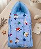 Mumma's Luv 3 in 1 Baby Sleeping Bag cum Carry Nest made of Premium Cotton- Blue