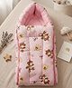 Mumma's Luv Baby Sleeping Bag cum Carry Nest 3 in 1 with Soft Cotton Mattress- Pink