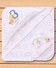 Doreme Interlock Knit Puppy Printed Hooded Towel L 81 x B 81 cm - OffWhite