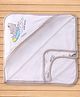 Doreme Interlock Knit Animal Printed Hooded Towel L 81 x B 81 cm - White