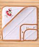Doreme Interlock Knit Animal & Nautical Theme Printed Hooded Towel L 81 x B 81 cm - White