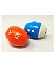 A&A Kreative Box Wooden Egg Rattles (Set of 2)- Blue/Red