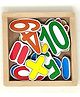 A&A Kreative Box Wooden Educational Magnetic Number Set With Tray- Multicolor