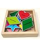 A&A Kreative Box Wooden Magnetic Educational Shape Learning Set with Tray- Multicolor